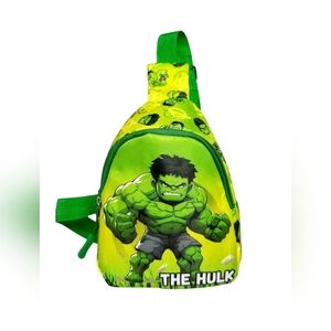 Green Hulk Kids Crossbody Backpack